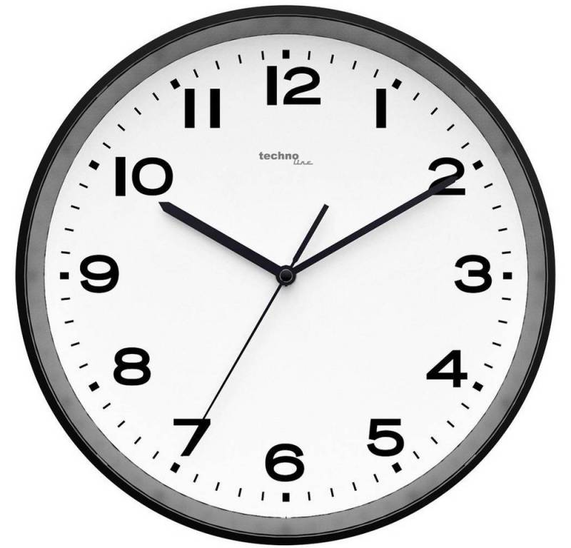 Techno Line Wanduhr Funk-Wanduhr WT 8500 WT 8500-3 schwarz Techno Line Wanduhr Funk-Wanduhr WT 8500 WT 8500-3 schwarz von Techno Line