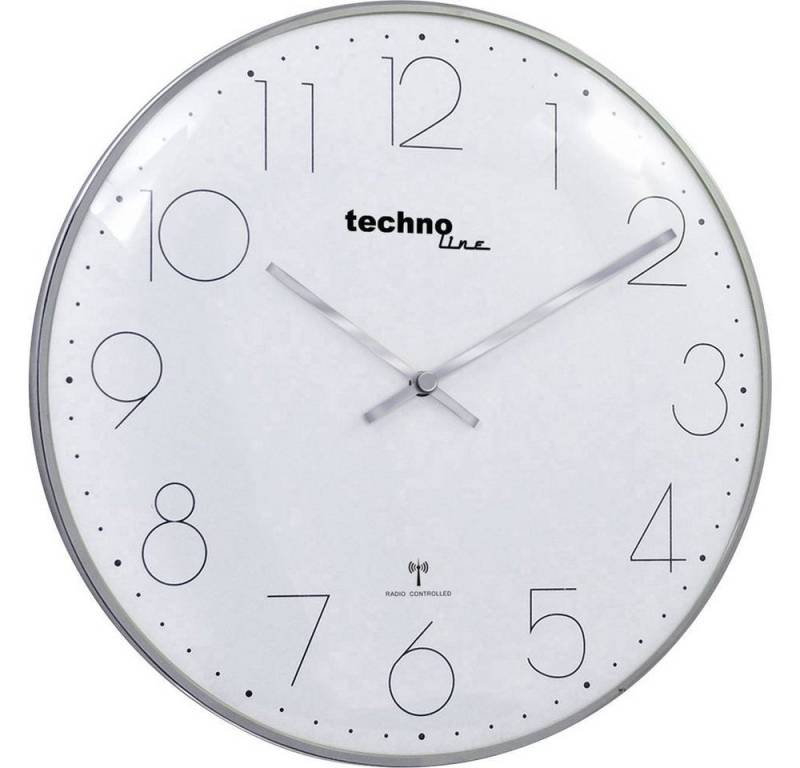 Techno Line Wanduhr Funk-Wanduhr chrom-optik WT 8235 chrom-optik Techno Line Wanduhr Funk-Wanduhr chrom-optik WT 8235 chrom-optik von Techno Line