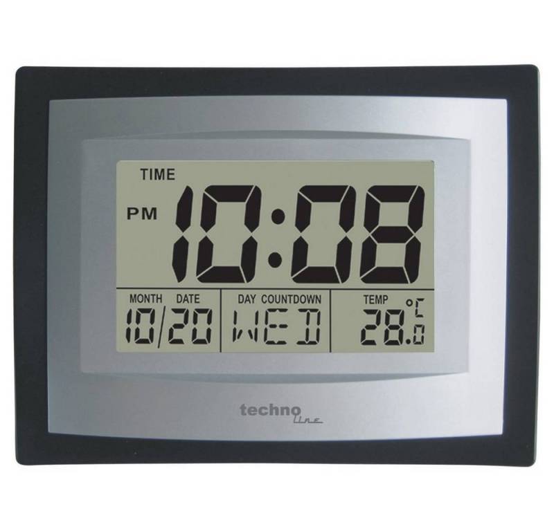 Techno Line Wanduhr Quarz-Wanduhr Jumbo WS 8004 von Techno Line