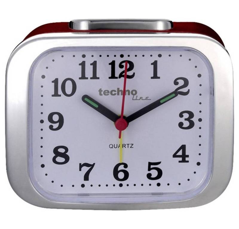 Techno Line Wecker Retro Wecker mit Beleuchtung Model XL rot von Techno Line