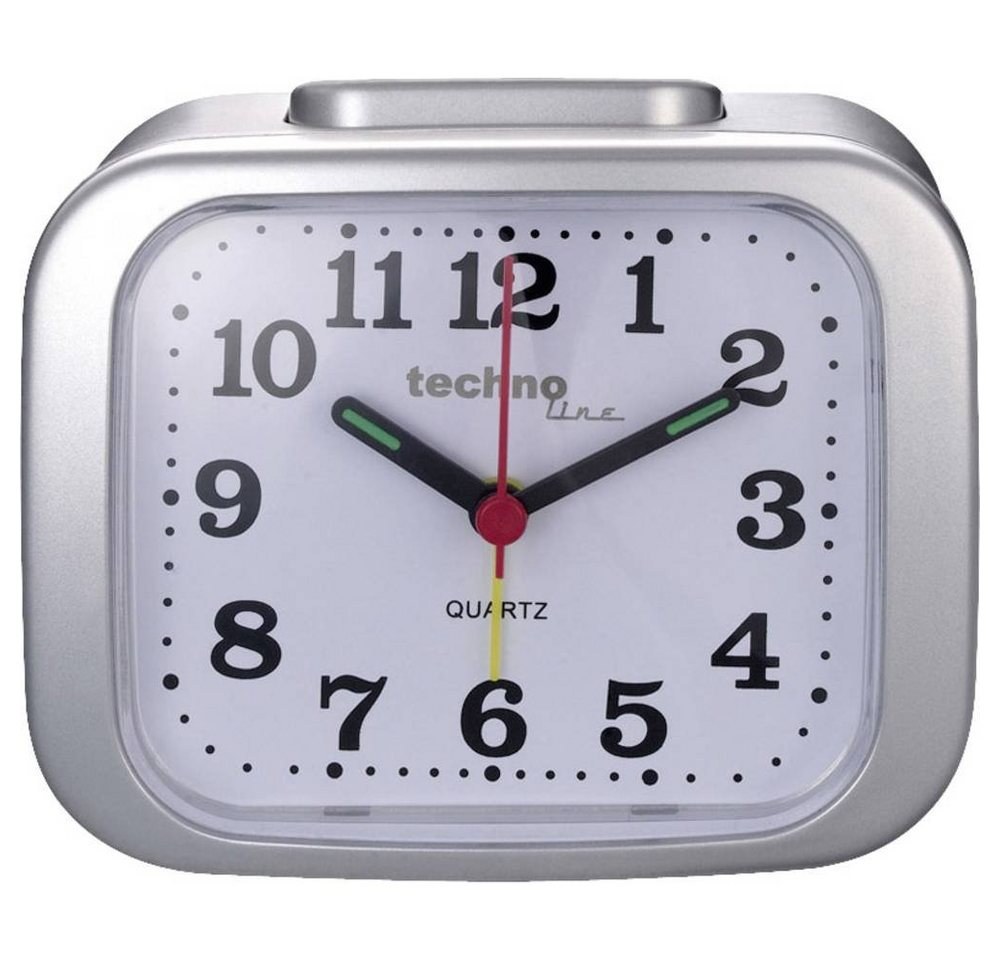 Techno Line Wecker Retrowecker mit Beleuchtung Model XL silber von Techno Line