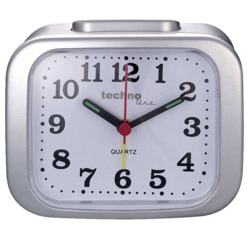Techno Line Wecker Retrowecker mit Beleuchtung Model XL silber von Techno Line