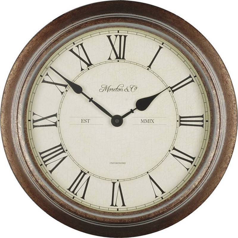 Techno Line Wt 7006 Quarz Wanduhr 36 X 7cm Holz Badezimmer  Feuchtraum Geeignet B-Ware von Techno Line
