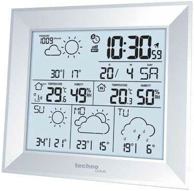 Technoline Satelliten Wetterstation Barometer Thermometer Hygrosensor Wd2000 842 B-Ware von Techno