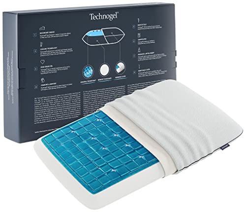 Technogel New Generation Original Deluxe Orthopädisches Nackenstütz-Kopfkissen Antibakteriell,HWS-Gel-Kissen für Rücken-& Seitenschläfer inkl. Kissenbezug von Technogel