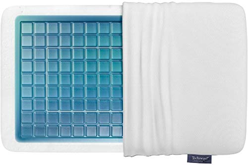 Technogel Pixel Deluxe Nackenstützkissen Gel Kissen (66 cm x 40 cm, 14), TG-PIL-ED14, Weiß von Technogel