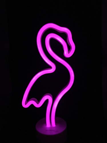Technoline LED-Dekoleuchte Deko-Licht Batteriebetrieben Balkonbeleuchtung Terrassenbeleuchtung (Flamingo) von Technoline