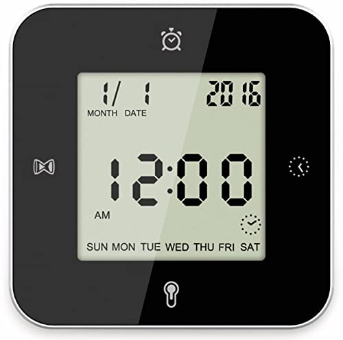 technoline Mal etwas anderes - WT344 digitaler Quarzwecker mit Flip-Funktion, Uhrzeit, Temperatur, Datum, Alarm, Count-down von Technoline