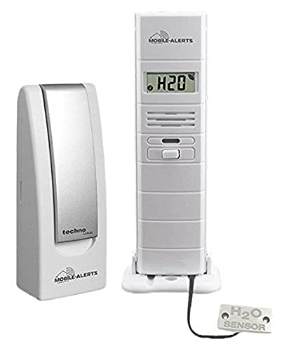 Technoline MA 10350 + Gateway 2 in 1: Wassermelder und Thermo-Hygro Sensor, Weiß, 3.8x2.1x12.8 cm von Technoline