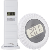 Funk- Poolthermometer WS 9069 mit zusätzlichem Außentemperatursender Funk- Poolthermometer WS 9069 mit zusätzlichem Außentemperatursender von Technoline