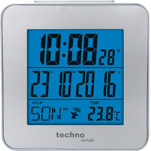 Technoline Funkwecker WT 268 Silber Datum Timer Temperatur Alarm Beleuchtet Technoline Funkwecker WT 268 Silber Datum Timer Temperatur Alarm Beleuchtet von Technoline