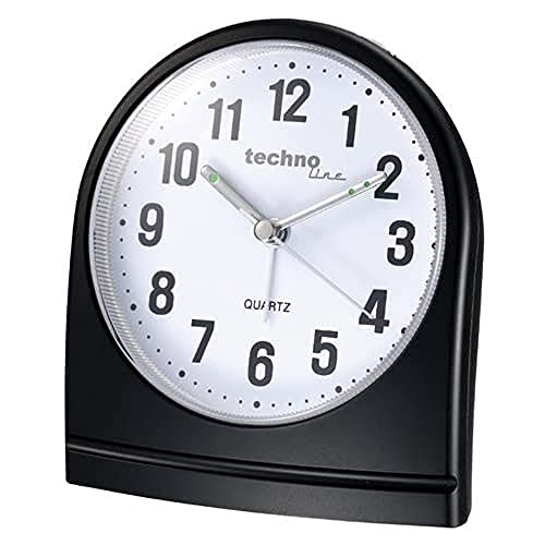 Technoline Quarzwecker Modell S, Weckalarm mit Schlummerfunktion, schwarz, nachtleuchtende Zeiger, analog 95 x 56 x 110 mm Technoline Quarzwecker Modell S, Weckalarm mit Schlummerfunktion, schwarz, nachtleuchtende Zeiger, analog 95 x 56 x 110 mm von Technoline