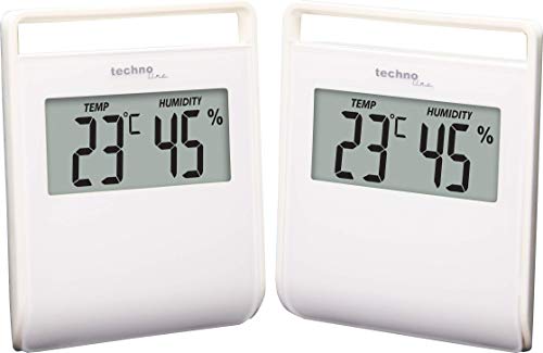 techno line WS9440 digitales Thermometer Doppelpack, weiß techno line WS9440 digitales Thermometer Doppelpack, weiß von Technoline