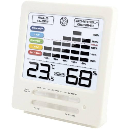 Technoline Temperaturstation WS 9420 mit Innentemperatur- und Innenluftfeuchteanzeige sowie Schimmelalarm von Technoline