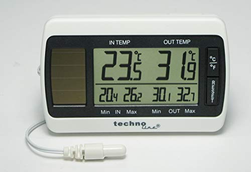 Technoline Thermometer mit Kabelsonde WS 7008 sowie Temperaturanzeige, Luftfeuchteanzeige und Solarbetrieb Technoline Thermometer mit Kabelsonde WS 7008 sowie Temperaturanzeige, Luftfeuchteanzeige und Solarbetrieb von Technoline