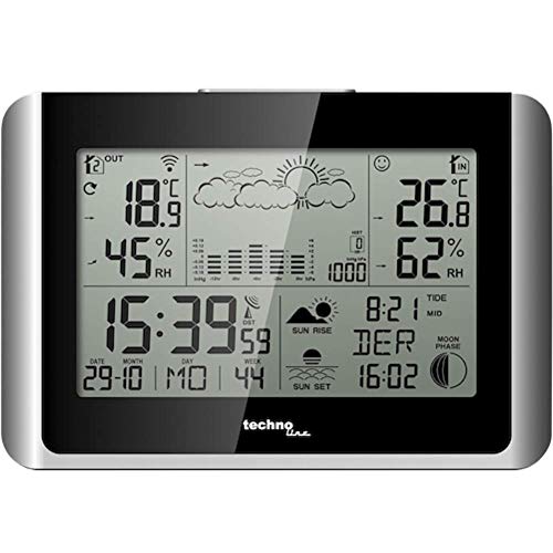 Technoline WS 6767 - kabellose Funkwetterstation mit bis zu 3 Außensender von Technoline