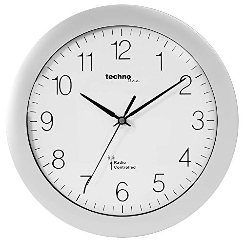 Technoline, WT 8000 Funk-Wanduhr, Ø 30cm, Silber Technoline, WT 8000 Funk-Wanduhr, Ø 30cm, Silber von Technoline