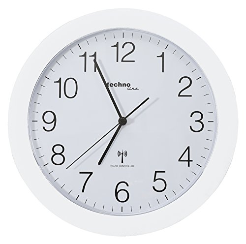 Technoline WT 8000 Funk-Wanduhr Weiß (deutsche Version), 30cm Technoline WT 8000 Funk-Wanduhr Weiß (deutsche Version), 30cm von Technoline
