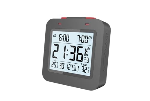 Technoline WT325 Funkwecker mit Innen- und Außentemperaturanzeige, 2 Weckalarme von Technoline