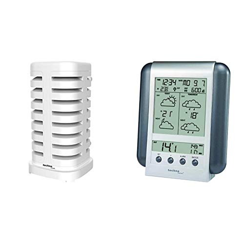 WM5412 Funkwetterstation mit Schutzhülle für den mit Außensender von Technoline