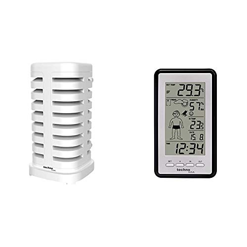 WS 9632-IT Funkwetterstation mit Schutzhülle für den mit Außensender von Technoline