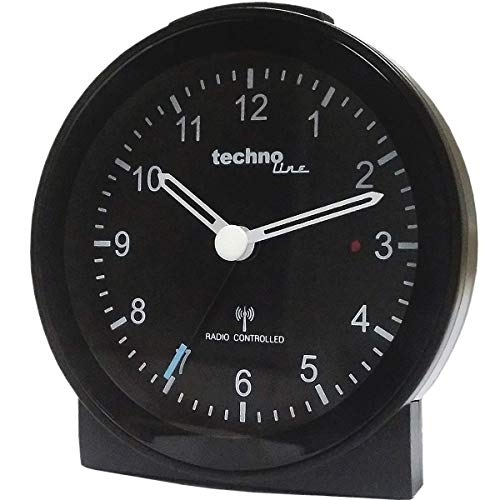 Technoline - Funkwecker, CLOCK, Uhr, 80 x 83 x 30 mm, Schwarz von Technoline