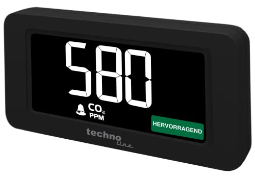 technoline WL1022 Co2 Messgerät mit Co2 Ampel, Co2 Alarm, Lüftungsempfehlung von Technoline