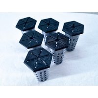 6x Hydropot Round 3cm - Hydroponic Netpot Netztopf Für Hydro Oder Aeroponic 33x53mm Incl. Cap von TechnologyBetween