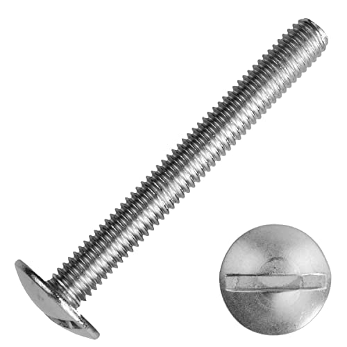 Techtanium® Flachrundschrauben M3 x 8 mm mit Schlitz aus Edelstahl A2 (50 Stück) | Becherschrauben | Rundkopfschrauben | Bordwandschrauben von Techtanium
