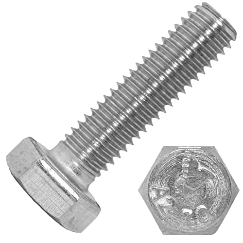 Techtanium® Sechskantschrauben M10 x 100 mm aus Edelstahl A2 (2 Stück) | Sechskant-Schrauben | Maschinenschrauben | DIN 933 von Techtanium