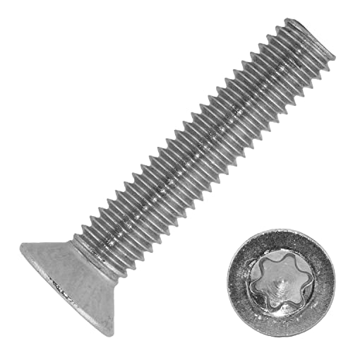 Techtanium® Senkkopfschrauben M2 x 10 mm mit Innensechsrund (ISR) aus Edelstahl A2 (20 Stück) | Senkschrauben | DIN 965 von Techtanium