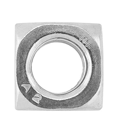 Techtanium® Vierkantmuttern [Standard] M8 aus Edelstahl A2 (2 Stück) | Quadratmuttern | DIN 557 von Techtanium