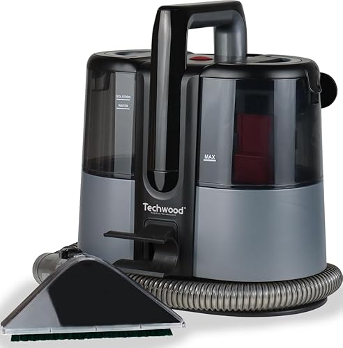 Reiniger Fleckenentferner 600W TNA-006 - Extra Große Bürste, Fleckenabsaugung, 2 Getrennte Behälter, Zubehör Inklusive, 4m Kabel, 600W Leistung, Geeignet für Teppiche, Kissen TECHWOOD Reiniger Fleckenentferner 600W TNA-006 - Extra Große Bürste, Fleckenabsaugung, 2 Getrennte Behälter, Zubehör Inklusive, 4m Kabel, 600W Leistung, Geeignet für Teppiche, Kissen TECHWOOD von Techwood