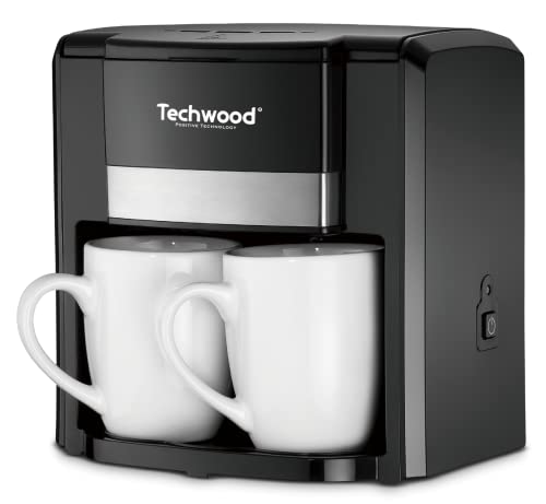 Techwood TCA-206 Kaffeebereiter Duo + 2 Tassen von Techwood