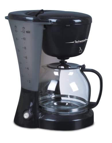 Techwood TCA-9126 Elektrische Kaffeemaschine, Schwarz von Techwood