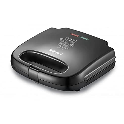 Techwood TGE-856 Waffeleisen, 800 W, Schwarz von Techwood