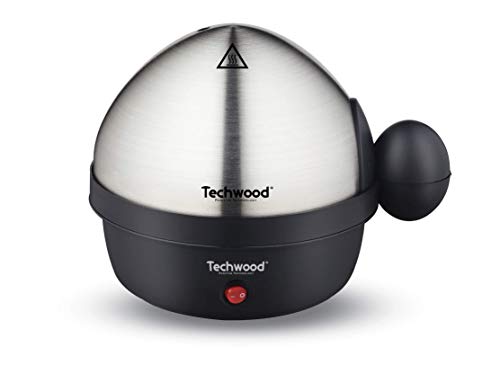 Techwood TO-007 Kocher, 1 bis 7, Harteier, Wollen, Schalen, Gebürsteter Stahl, Schwarz von Techwood