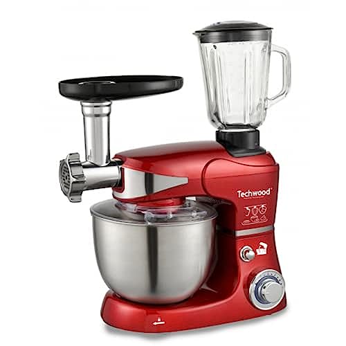 Techwood TRO-5065 Knetmaschine 5 l + Zerkleinerer + Standmixer von Techwood