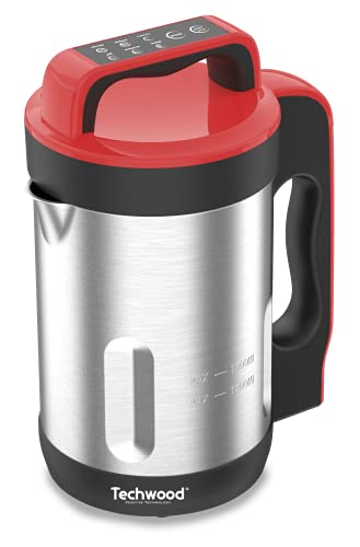 Techwood TSM-1655 stainless steel soup maker (red) von Techwood