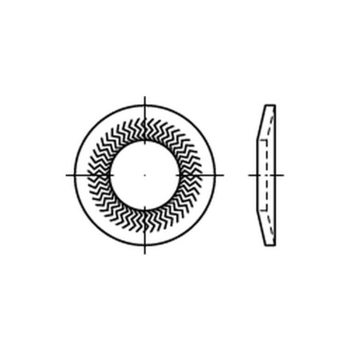 B-Ware Teckentrup Sperrkantscheiben C 60 Fl Znnc Skm 16 Fl Zn K Unterlegscheiben Montage B-Ware Teckentrup Sperrkantscheiben C 60 Fl Znnc Skm 16 Fl Zn K Unterlegscheiben Montage von Teckentrup