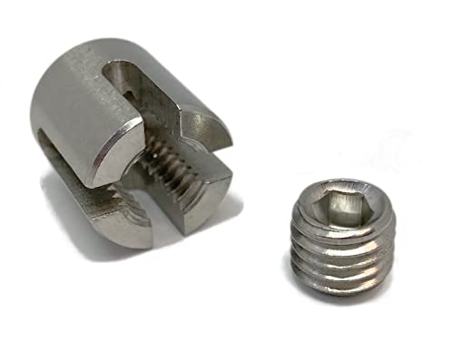 Tecklenborg, Kegel GmbH NIRO Kreuzklemme für 3 & 4 mm Drahtseil - 1.4401 (5 Stück) von Tecklenborg, Kegel GmbH