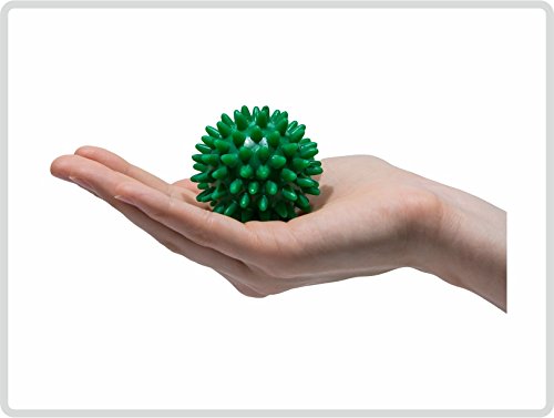 Teckmedi Igelball Igel-Ball Noppenball Massageball, ø 5 cm Farbe: Grün *Top-Qualität* von Teckmedi