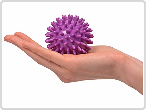 Teckmedi Igelball Igel-Ball Noppenball Massageball, ø 7 cm Farbe: violett *Top-Qualität* von Teckmedi