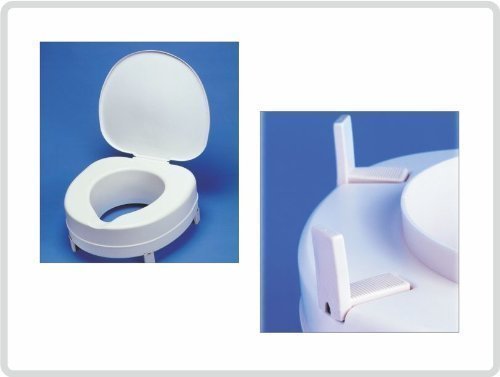 Toilettensitzerhöhung Toilettenaufsatz Toilettensitz Plus 15 cm, mit Deckel! *Top Qualität zum Top Preis* von Teckmedi