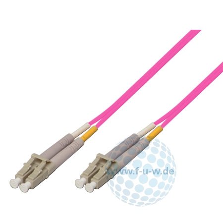 Tecline 39885305 OM4-Faser LWL-Kabel (50/125 µm, 5,0 m) erikaviolett von Tecline