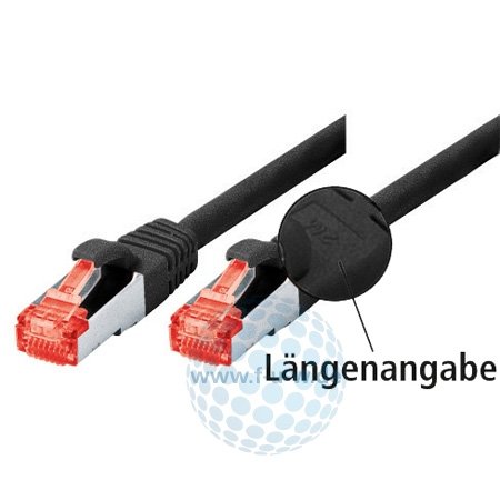 Tecline 715003S Category 6 Ethernet Kabel mit schmalem Knickschutz (0,3 m) schwarz von TomTrend