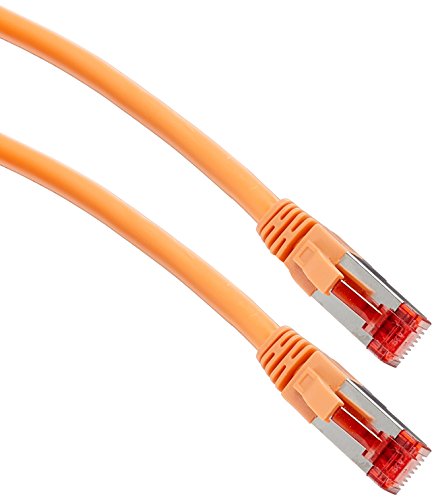 Tecline 71510A Category 6 Ethernet Kabel mit schmalem Knickschutz (10,0 m) orange von Tecline