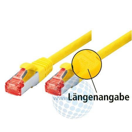 Tecline 71525Y Category 6 Ethernet Kabel mit schmalem Knickschutz (25,0 m) gelb von Tecline
