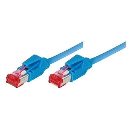 Tecline 71810B Category 6A Ethernet Patchkabel (S/FTP, PiMF, EIA/TIA, Class EA, 10 m) blau von TomTrend