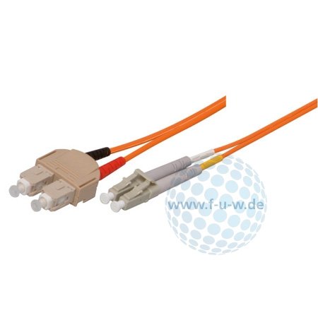 Tecline 85610 OM2-Faser LWL-Kabel (50/125 µm, 10,0 m) orange von Tecline